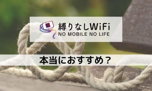 しばりなしワイファイはおすすめ？